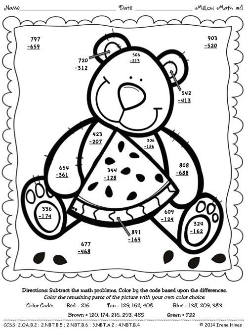 3Digit Addition with Regrouping Coloring Addition coloring worksheet