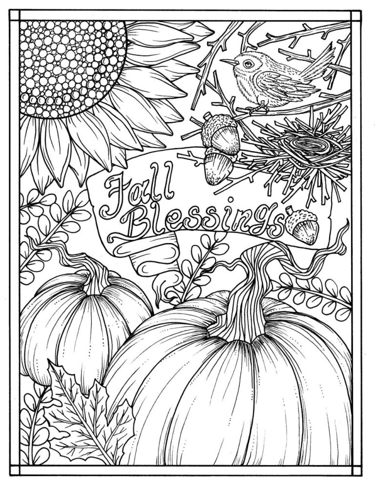 Thanksgiving Coloring Sheets For Adults
