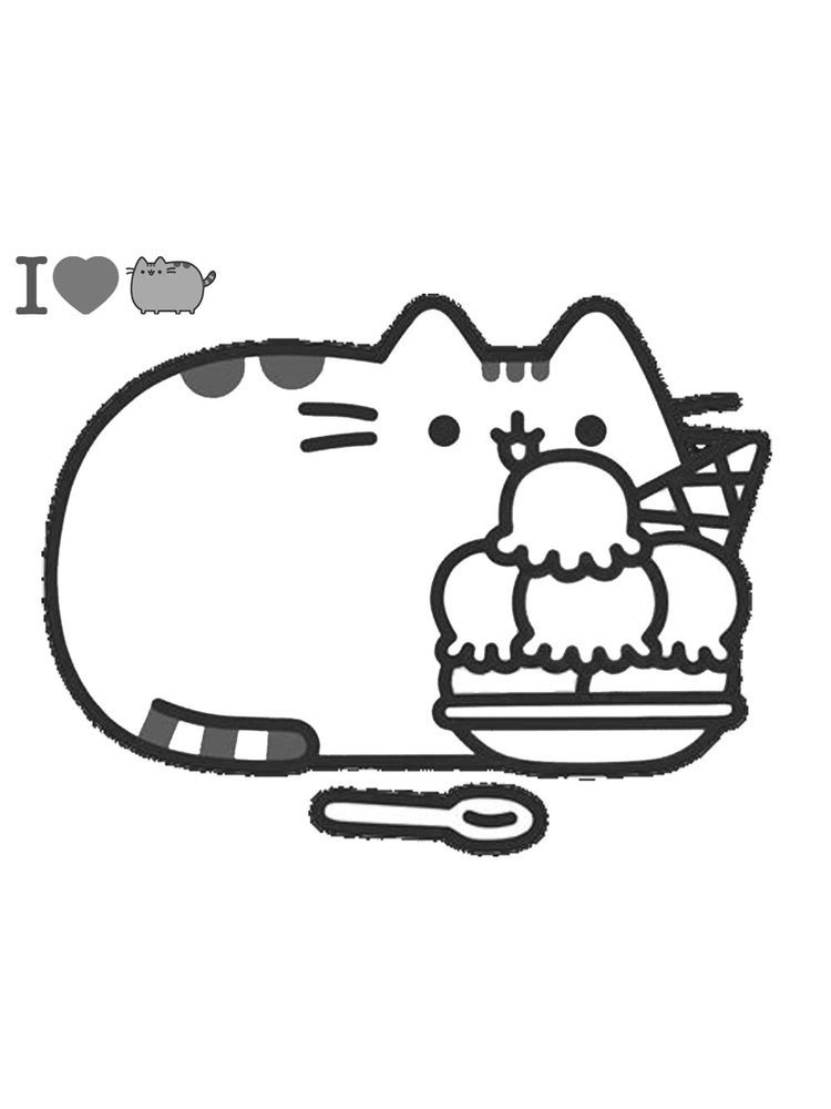 pusheen coloring pages supercoloring. Pusheen is a female cartoon cat