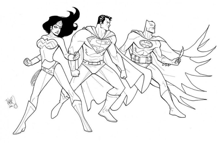 Justice League Coloring Pages Free Printable