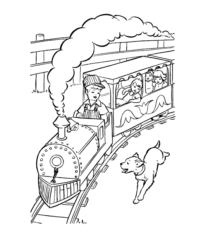 Train Coloring Picture