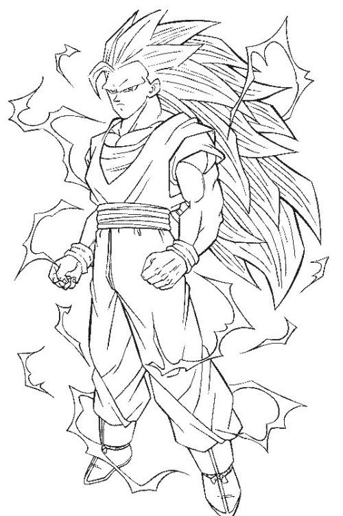 Printable Dragon Ball Super Coloring Pages