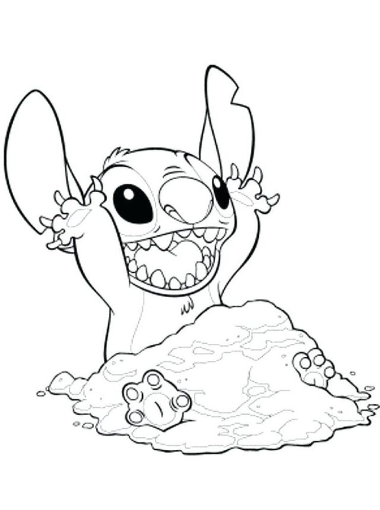 Disney Halloween Coloring Pages Stitch