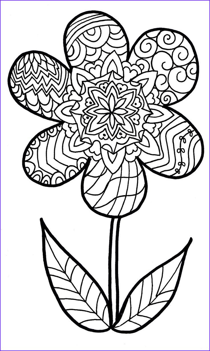 Flower Coloring Sheets For Kids