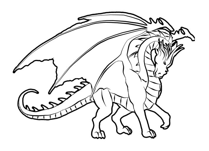 Dragon Coloring Pages Realistic