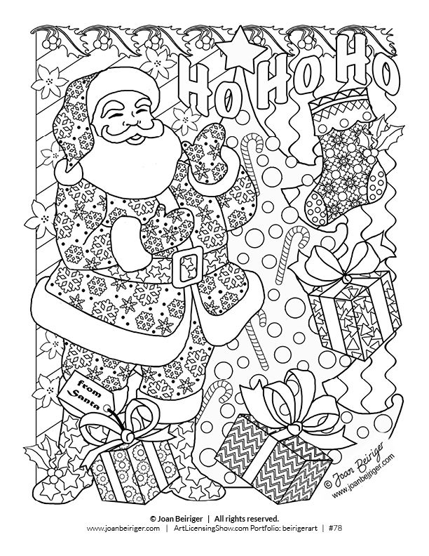 Cute Holiday Coloring Pages