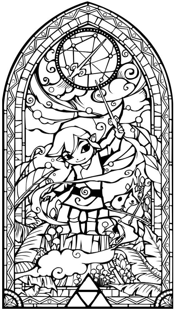 Zelda Coloring Pages For Adults
