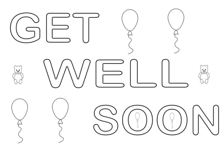 Get Well Coloring Pages