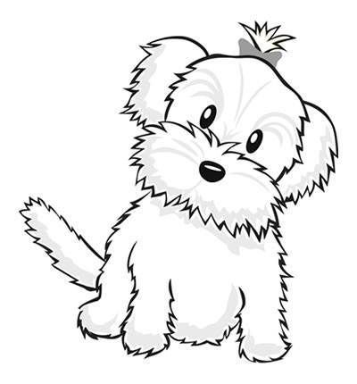 Dog Puppy Pictures To Color