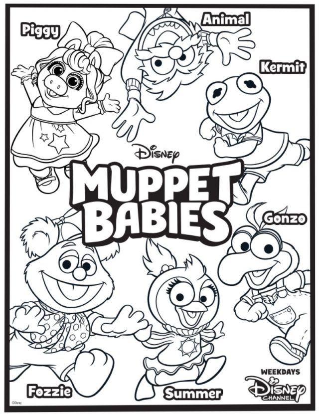 Muppet Babies Coloring Pages Free