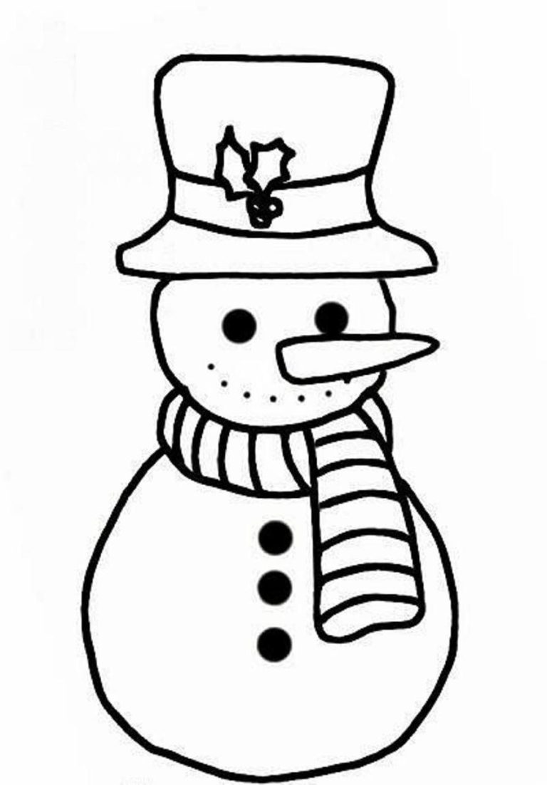 Snowman Coloring Pages Free