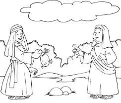 Bible Coloring Pages Ruth And Naomi