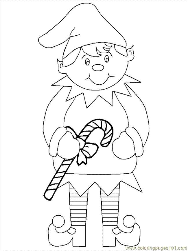 Elf Coloring Pages For Kids