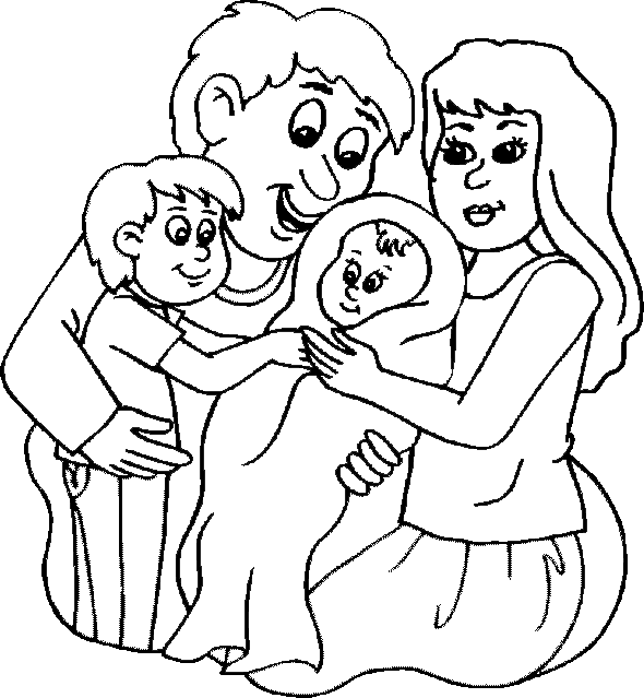 Family Coloring Pages Free