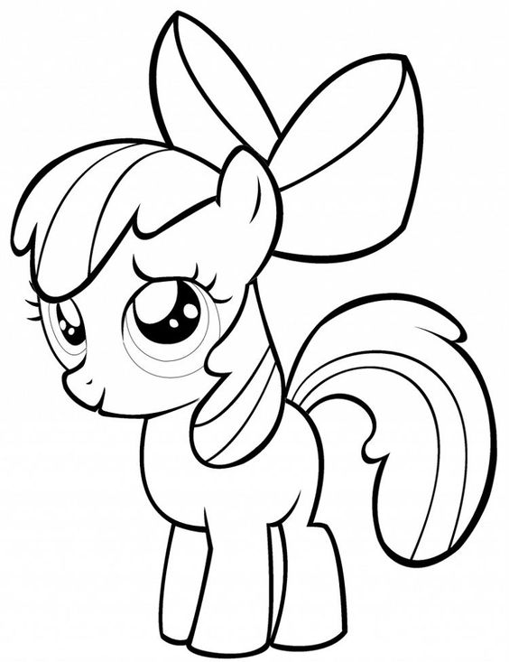 My Little Pony Equestria Girls Coloring Pages Applebloom
