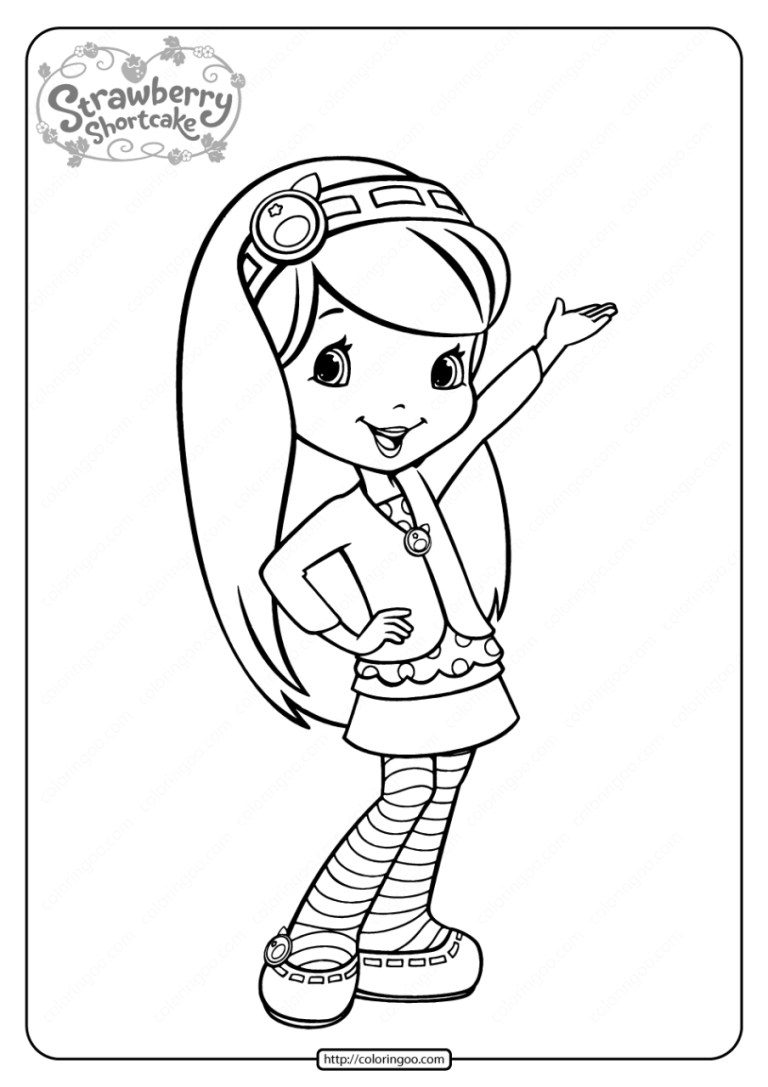 Strawberry Shortcake Coloring Pages Blueberry