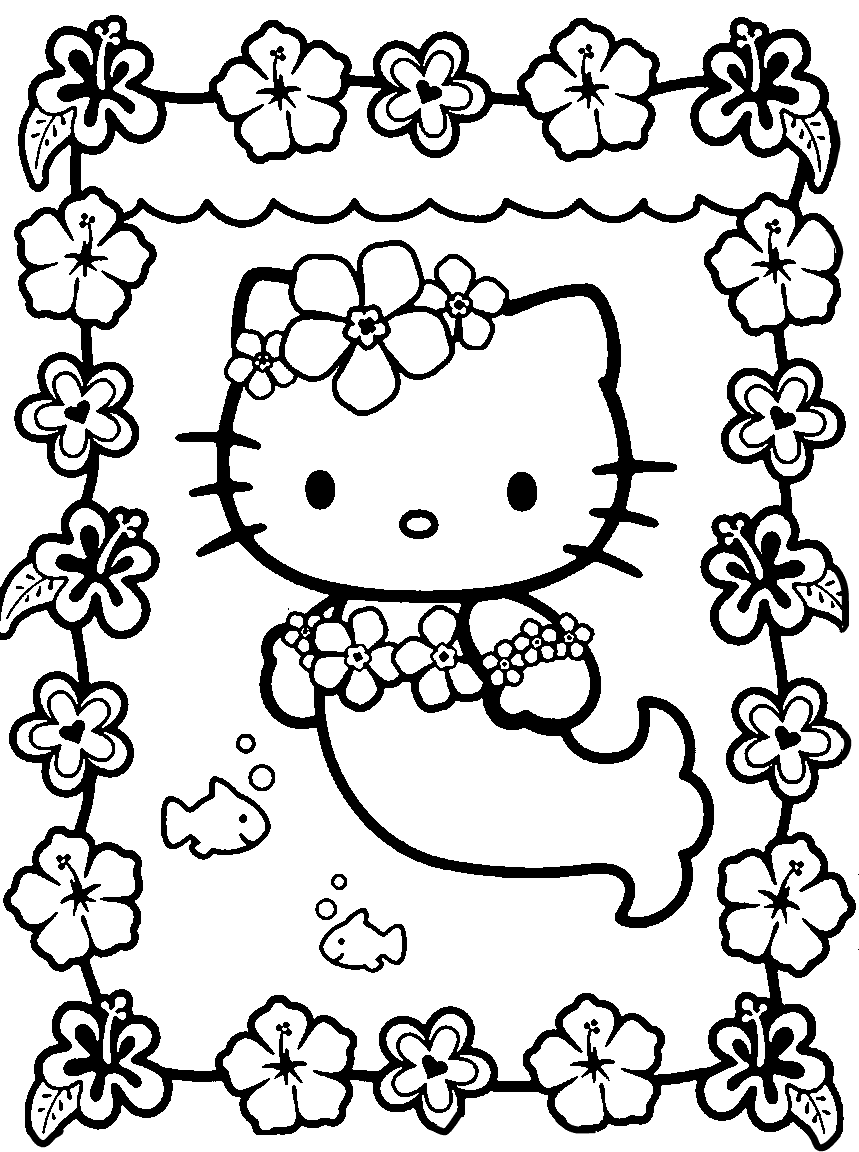 Hello Kitty Coloring Pages Pdf