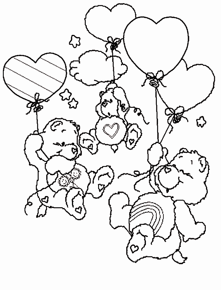 Baby Care Bear Coloring Pages