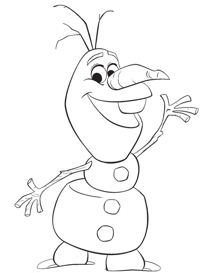 Olaf Coloring Pages Printable
