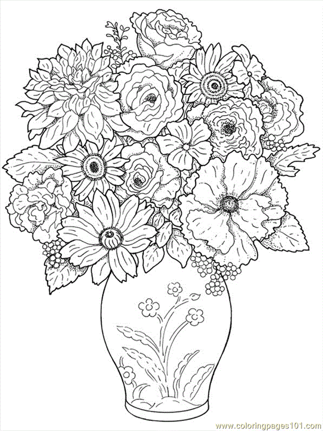 Floral Coloring Pages Printable