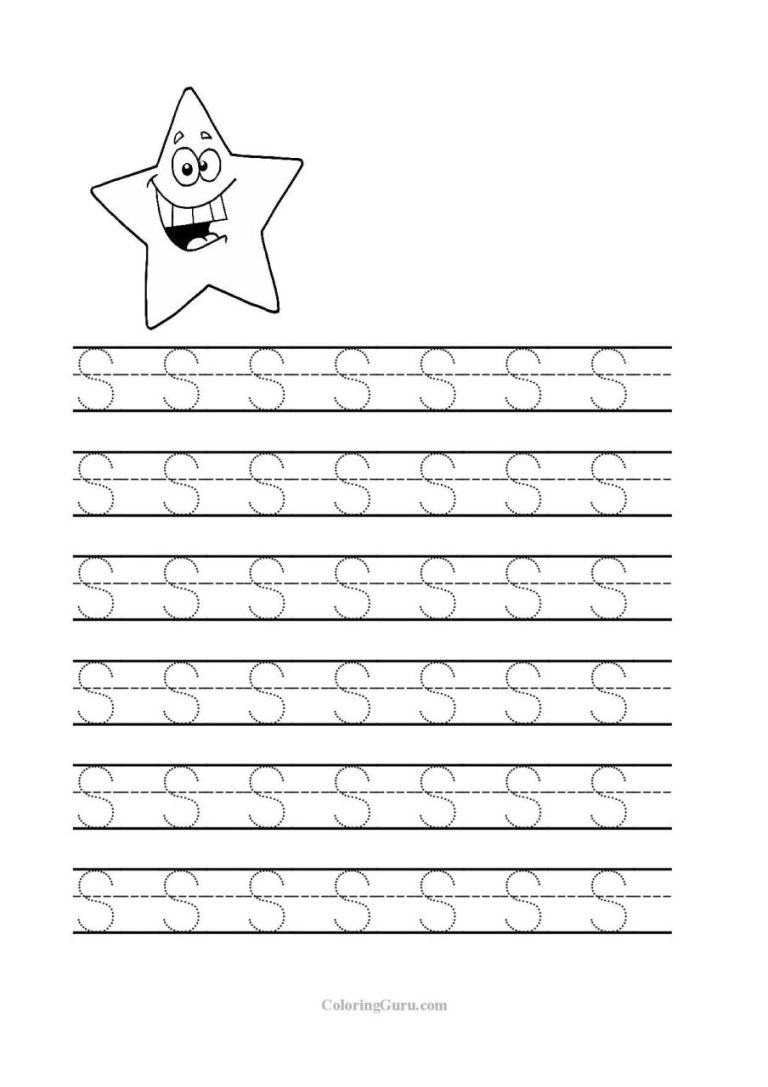Preschool Letter S Worksheets Free Printables