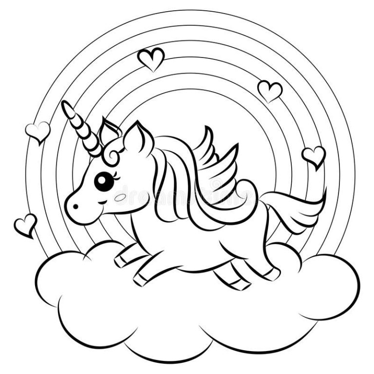 Rainbow Coloring Pages For Toddlers