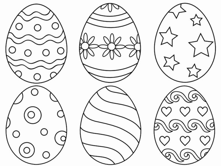 Egg Coloring Page Printable