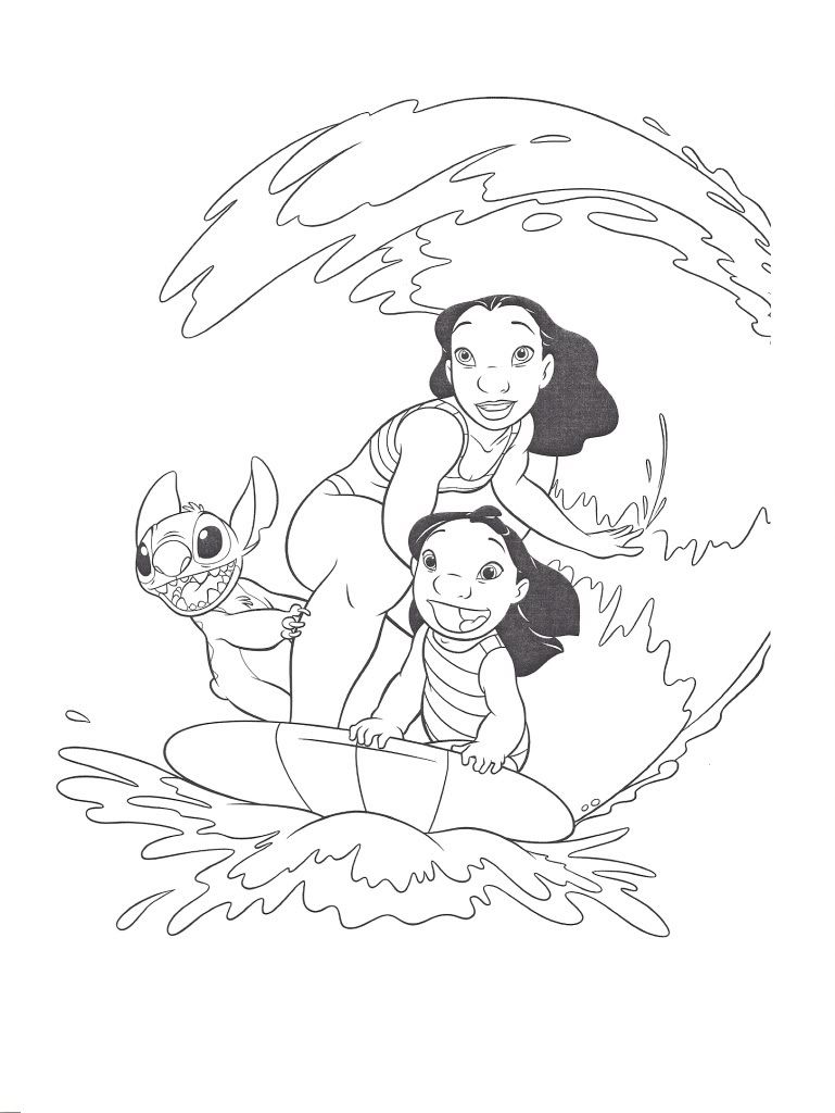Lilo And Stitch Coloring Pages Pdf