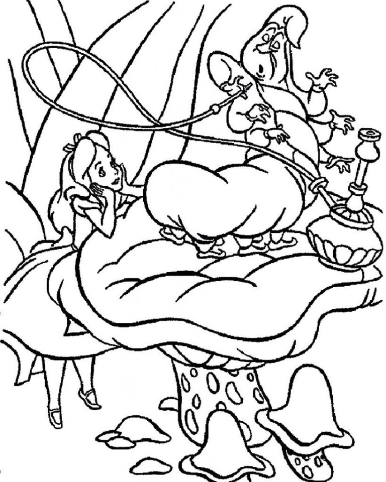 Alice In Wonderland Coloring Pages Trippy
