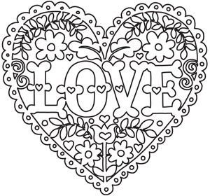 Heart Coloring Paper