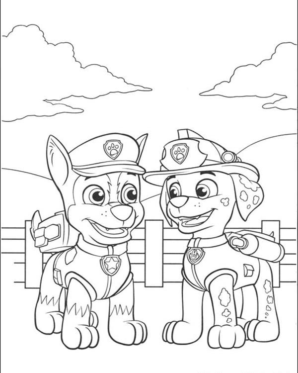 Paw Patrol Pictures To Color And Print
