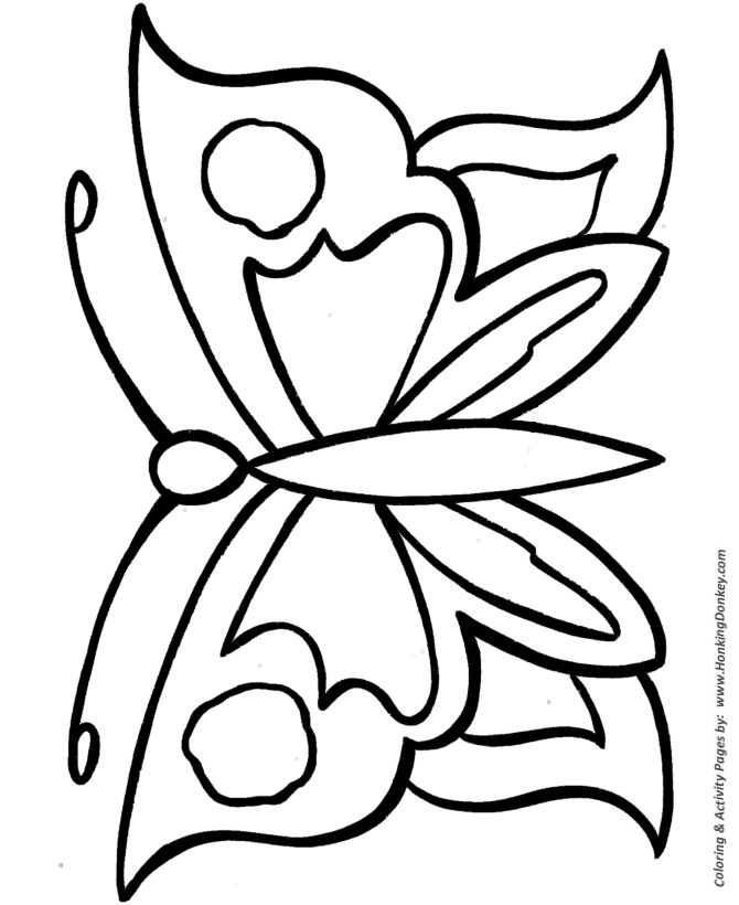 Butterfly Coloring Pages For Toddlers