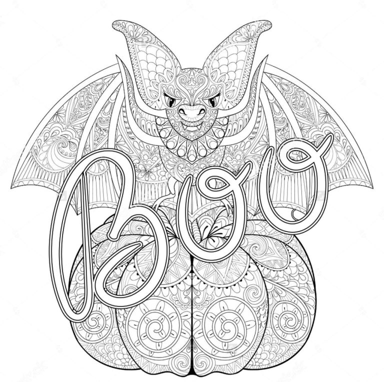 Halloween Printable Coloring Pages For Adults