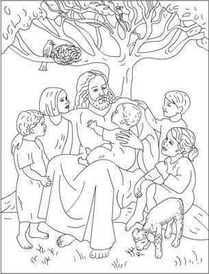 Jesus Coloring Pages For Preschoolers