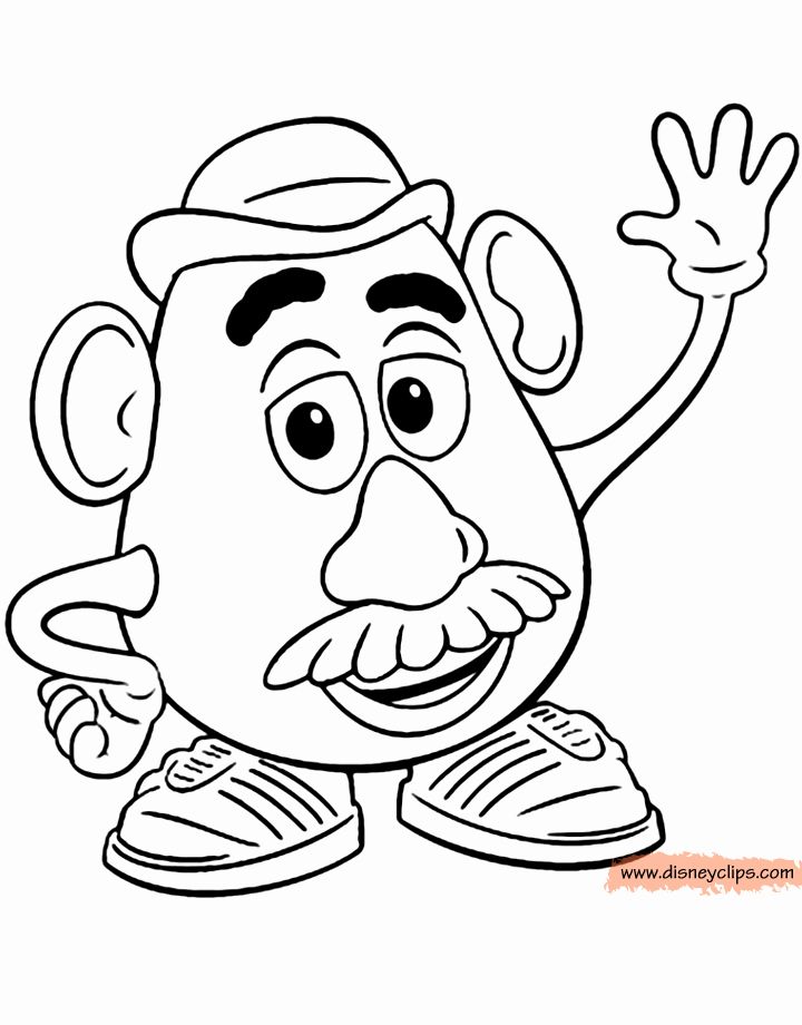 Mr Potato Head Coloring Page