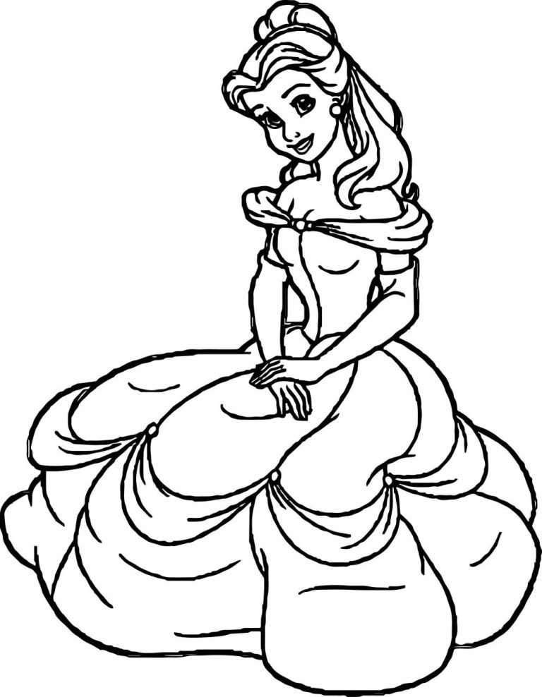 Belle Coloring Pages Disney