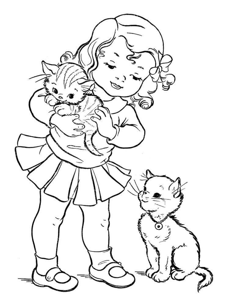 Kitty Coloring Pages For Girls