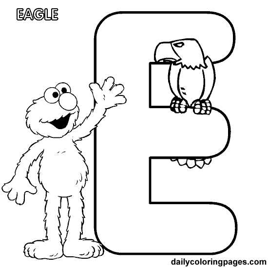Sesame Street Coloring Pages Letters