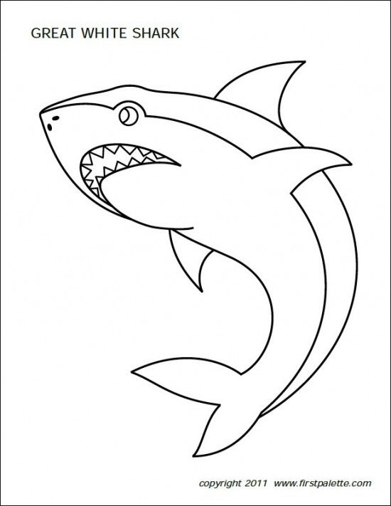 Shark Coloring Pages For Kids