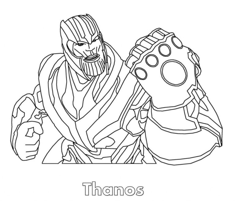 Coloring Sheet Avengers Endgame Coloring Pages
