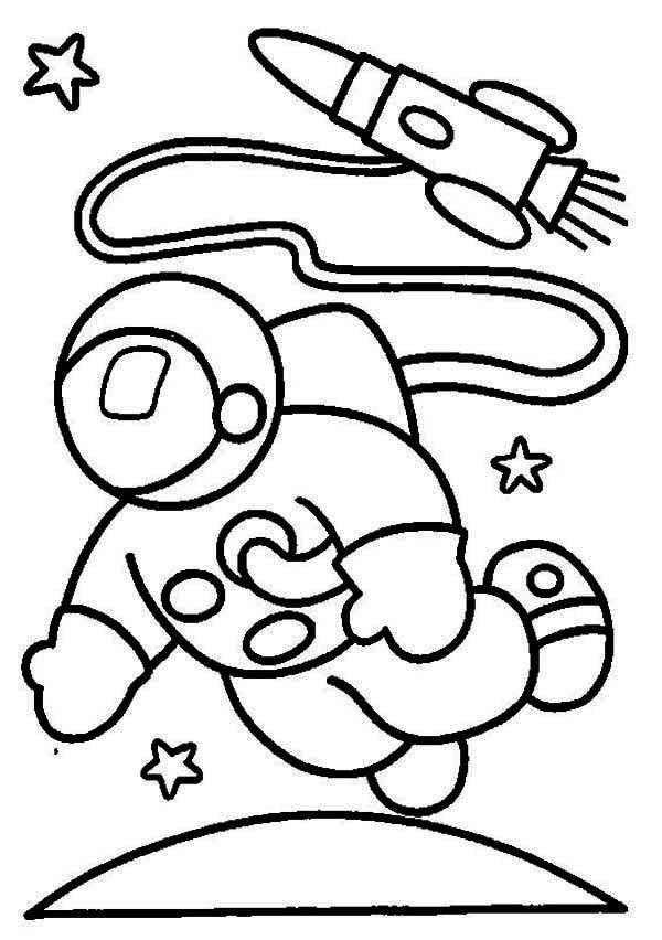 Astronaut Coloring Pages For Kids