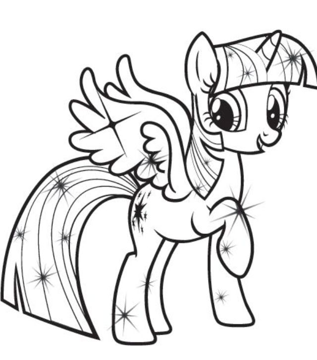 Alicorn Twilight Sparkle Coloring Pages