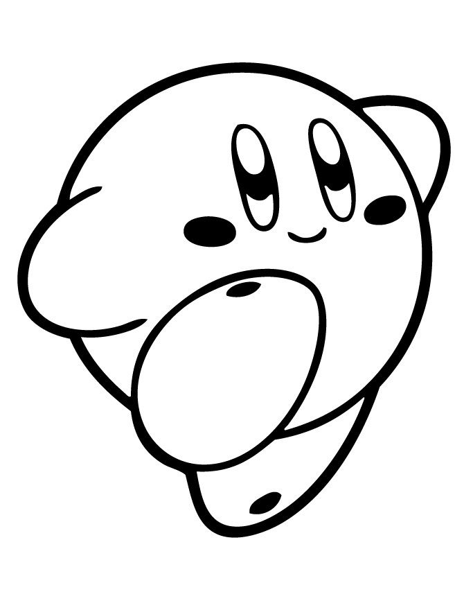 Cute Kirby Coloring Pages