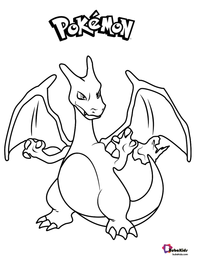 Pokemon Printable Coloring Pages Charizard