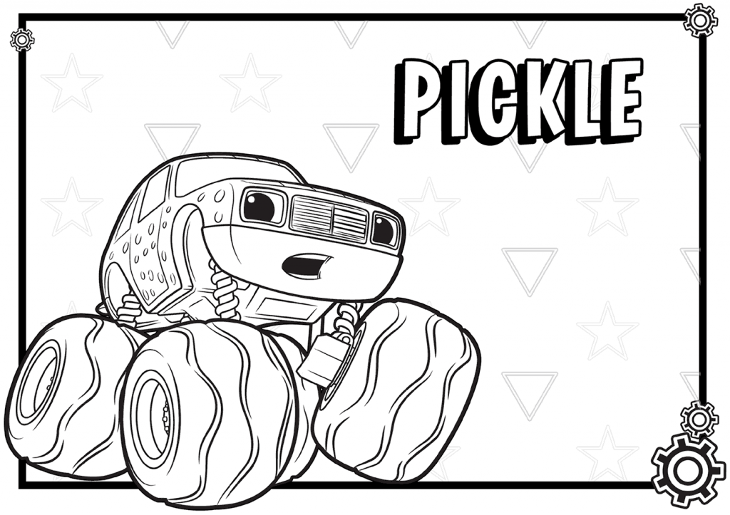 Blaze Coloring Pages