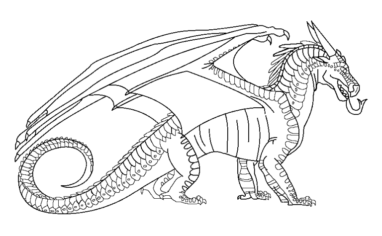 Wings Of Fire Coloring Pages Hivewing