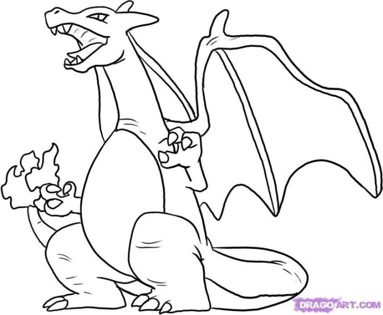 Charizard Coloring Pages Of Pokemon
