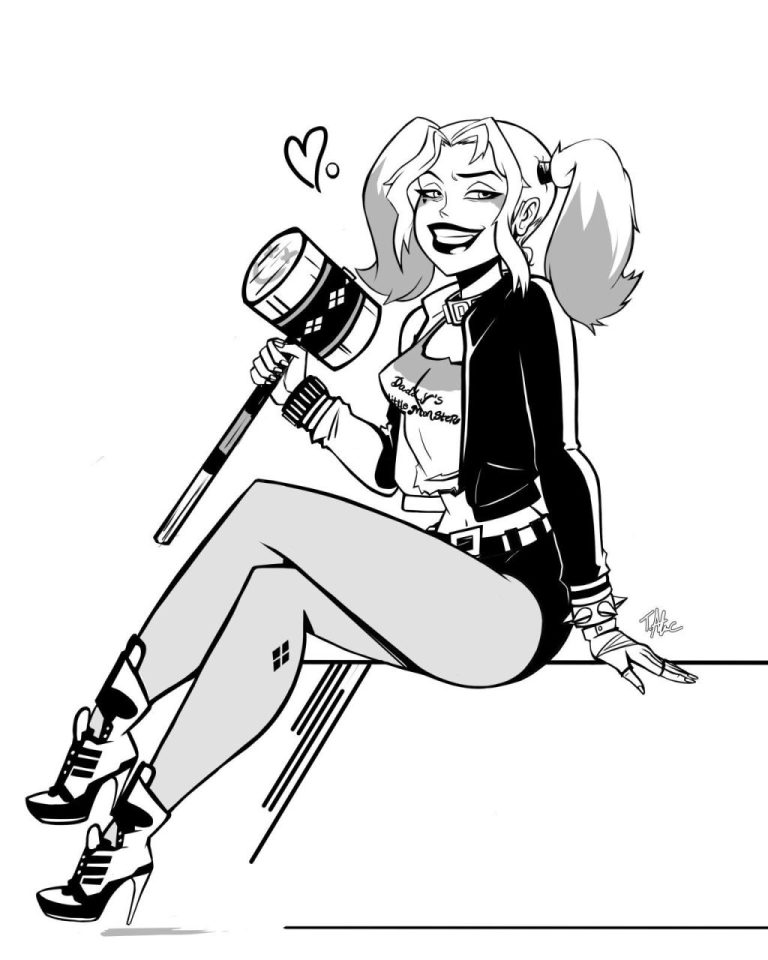 Harley Quinn Coloring Pages Birds Of Prey
