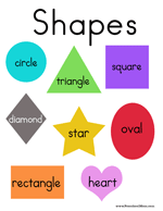 Printable Shapes Chart For Kindergarten
