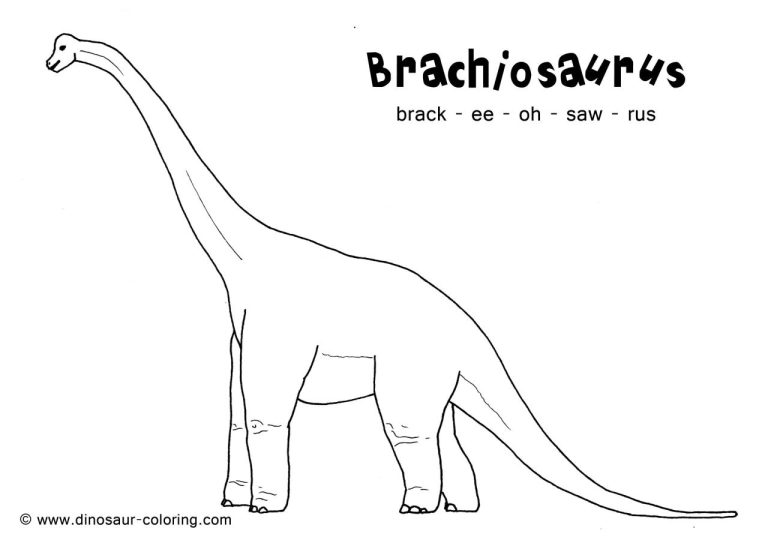 Brachiosaurus Coloring Page